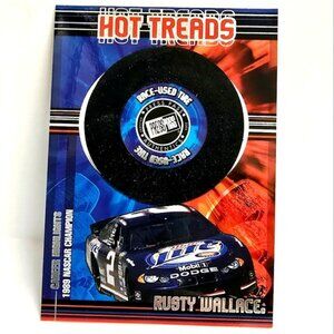 Nascar Trading Card Hot Treads Race Tire Rusty Wallace 2005 Press Pass 323/900